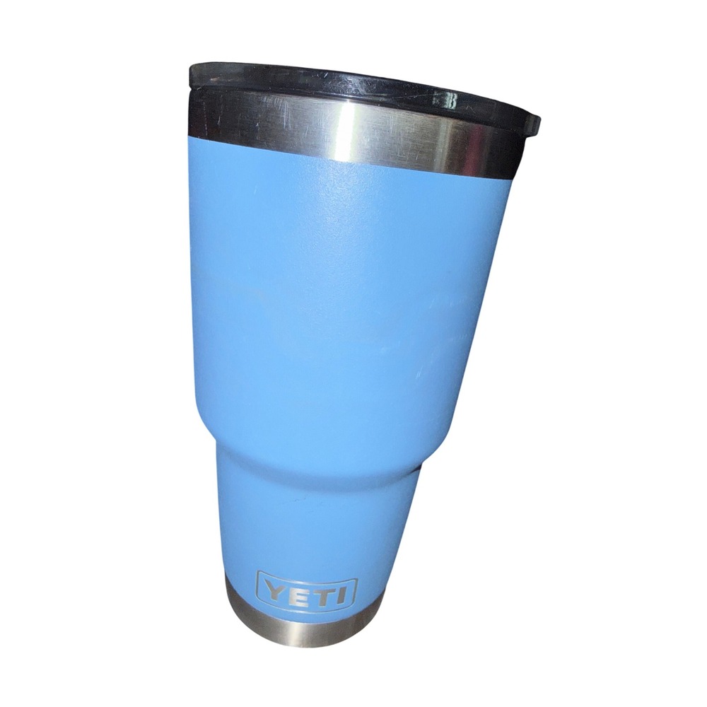 YETI Rambler 30 oz Tumbler Pacific Blue Stainless Steel Cup w/Lid